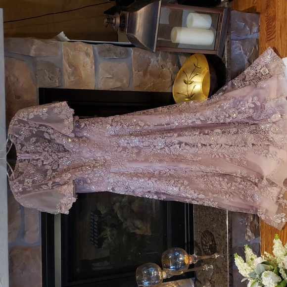 Nwt Mac Duggal Beaded & Floral-Embroidered Gown size 8 - Picture 11 of 11